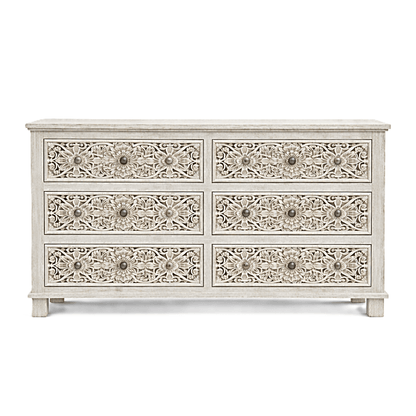 Sacred Mandala™ Luxury Hand - Carved Solid Wood Platform Bed & Bedroom Collection – handcrafted solid wood furniture