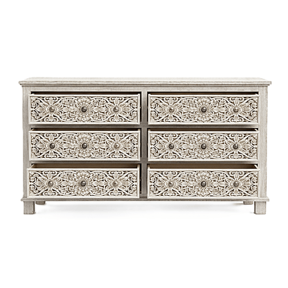 Sacred Mandala™ Luxury Hand - Carved Solid Wood Platform Bed & Bedroom Collection – handcrafted solid wood furniture