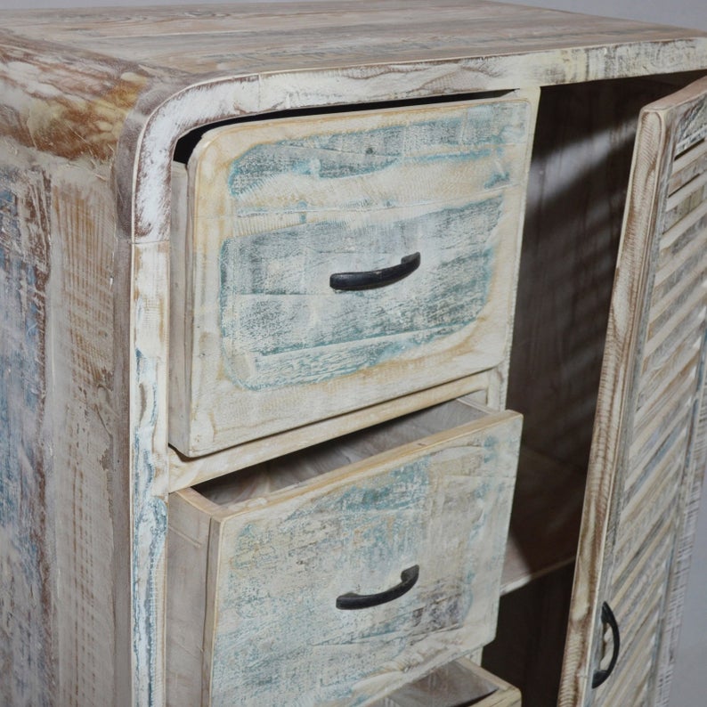 SALVAGE Reclaimed Timber Cabinet Chest of Drawer – handcrafted solid wood furniture