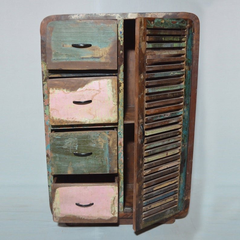 SALVAGE Reclaimed Timber Cabinet Chest of Drawer – handcrafted solid wood furniture