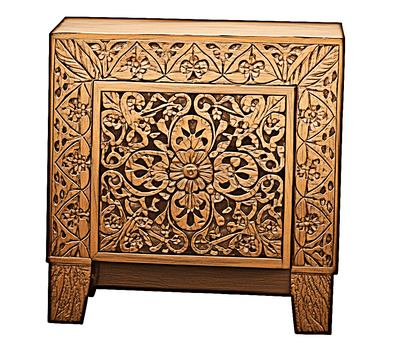 Shah Hand carved Solid Wooden Platform Bedframe / Bedroom Set – handcrafted solid wood furniture