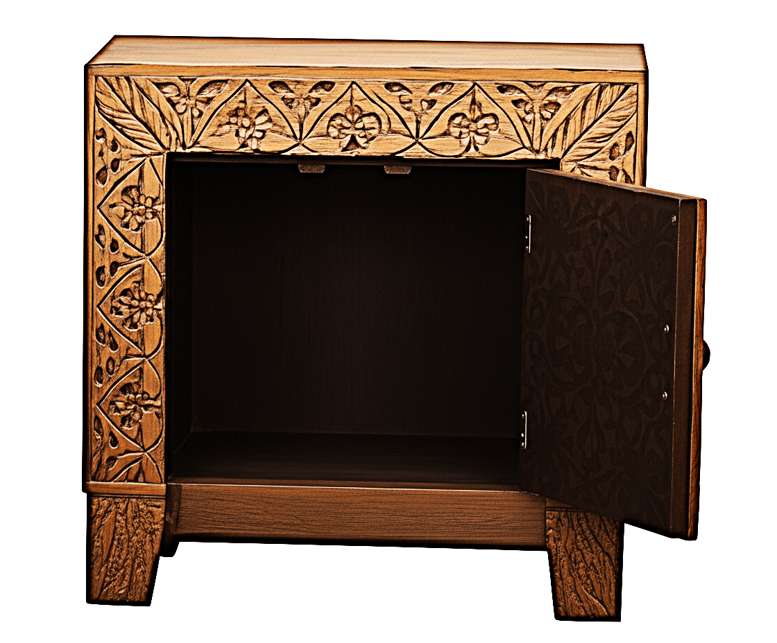 Shah Hand-carved Solid Wooden Platform Bedframe/Bedroom Set – handcrafted solid wood furniture