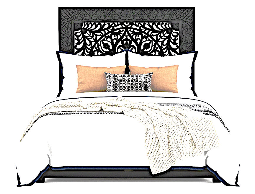 Shah Hand-carved Solid Wooden Platform Bedframe/Bedroom Set – handcrafted solid wood furniture