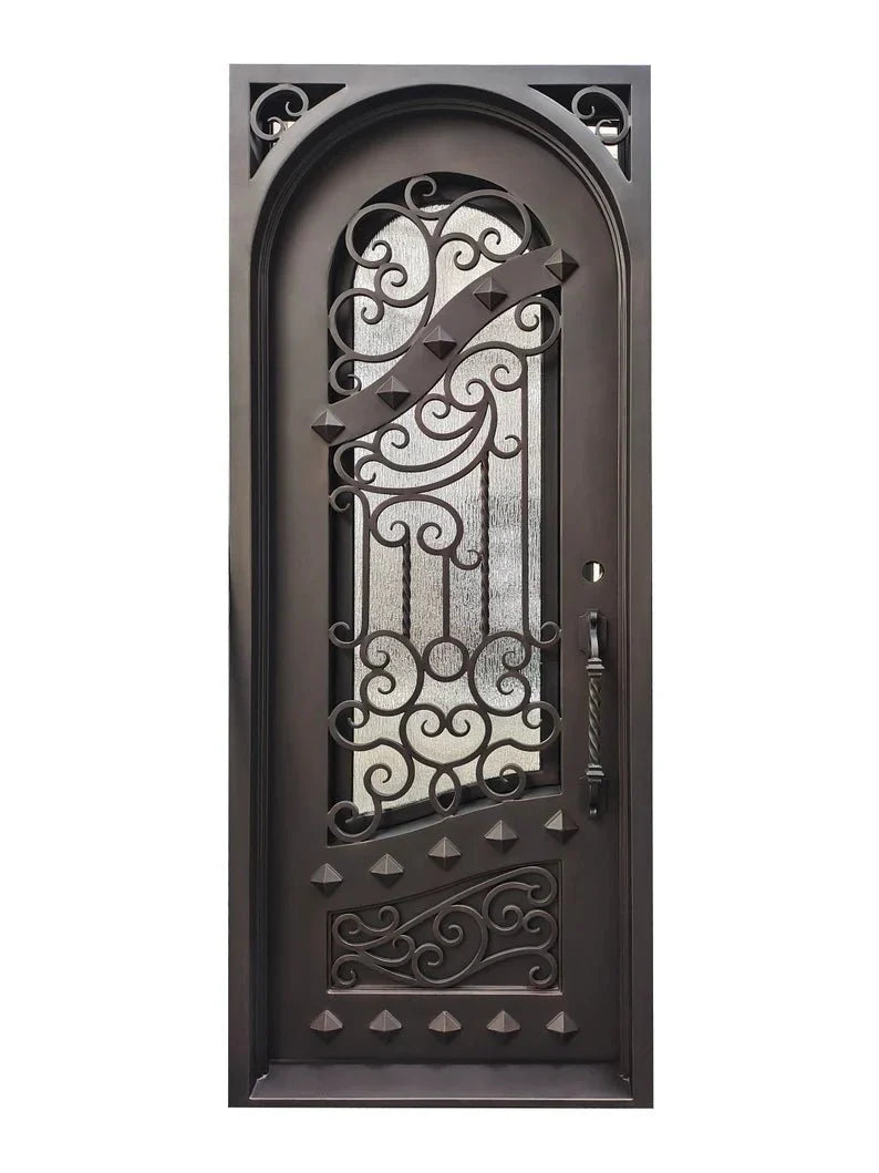 Shahen Wrought Iron Door – handcrafted solid wood furniture