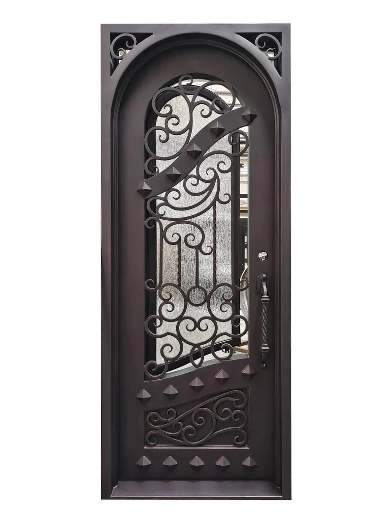 Shahen Wrought Iron Door – handcrafted solid wood furniture