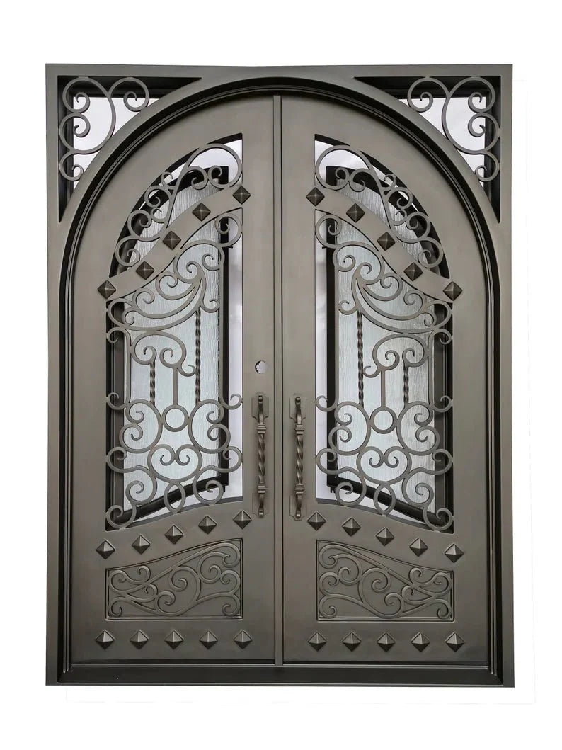 Shahen Wrought Iron Door by R-Designs Furniture – handcrafted solid wood furniture made in India