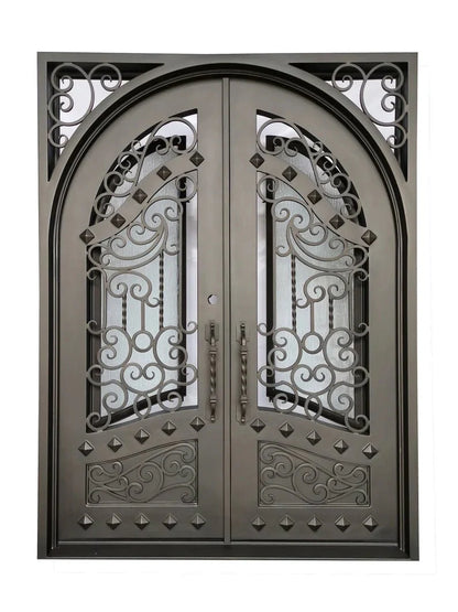 Shahen Wrought Iron Door by R-Designs Furniture – handcrafted solid wood furniture made in India