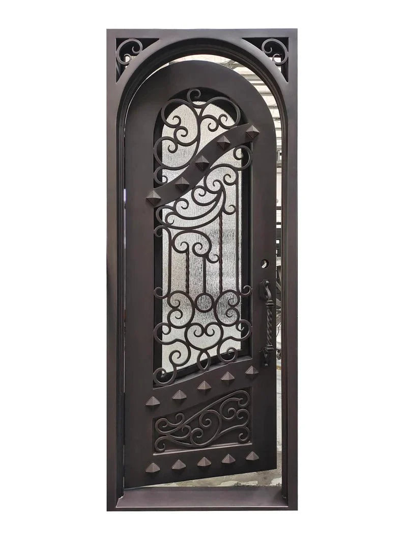 Shahen Wrought Iron Door – handcrafted solid wood furniture