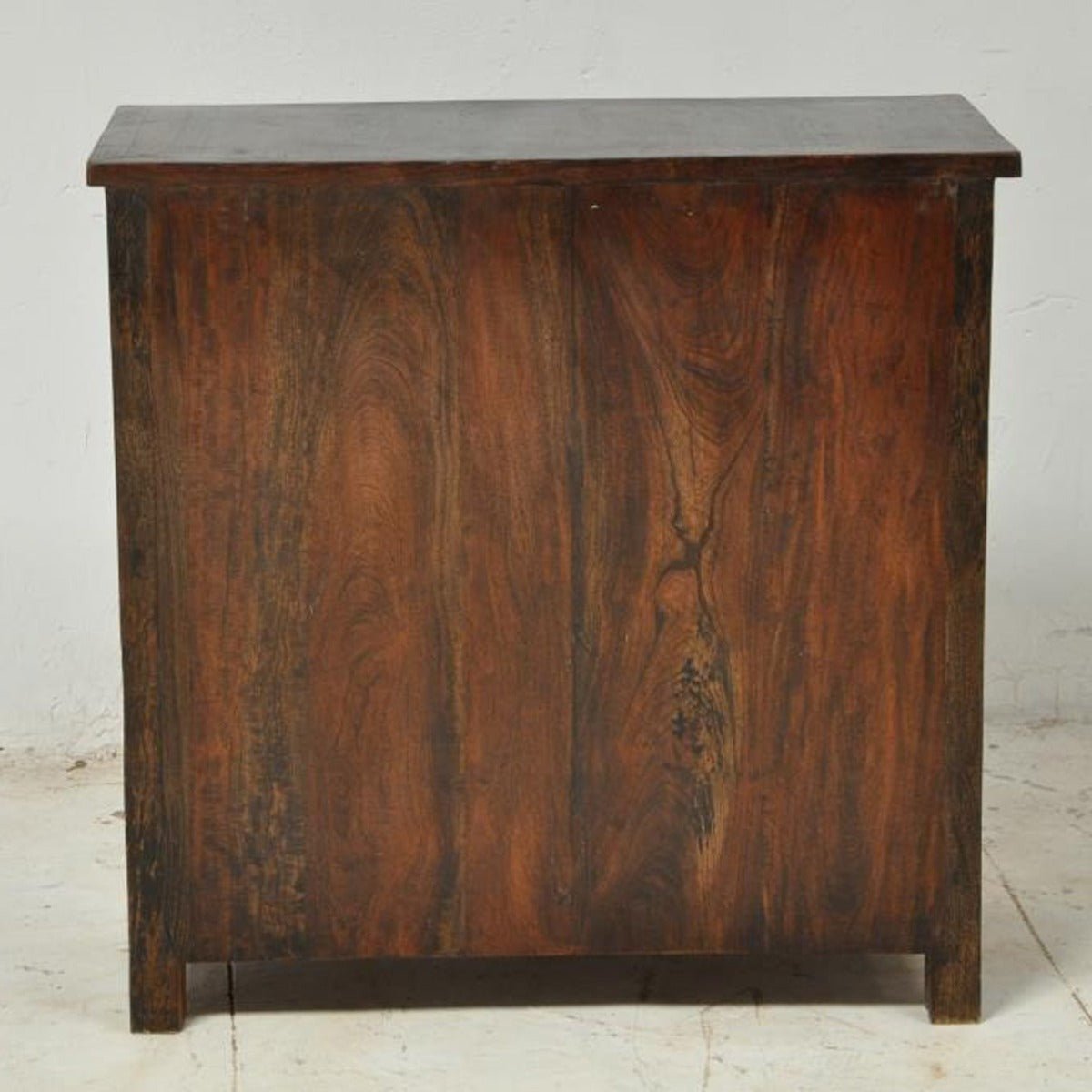 SHUTTER SIDEBOARD CABINET OF 2 DRAWERS - Chocolate - 110 - 100 - 40 – handcrafted solid wood furniture