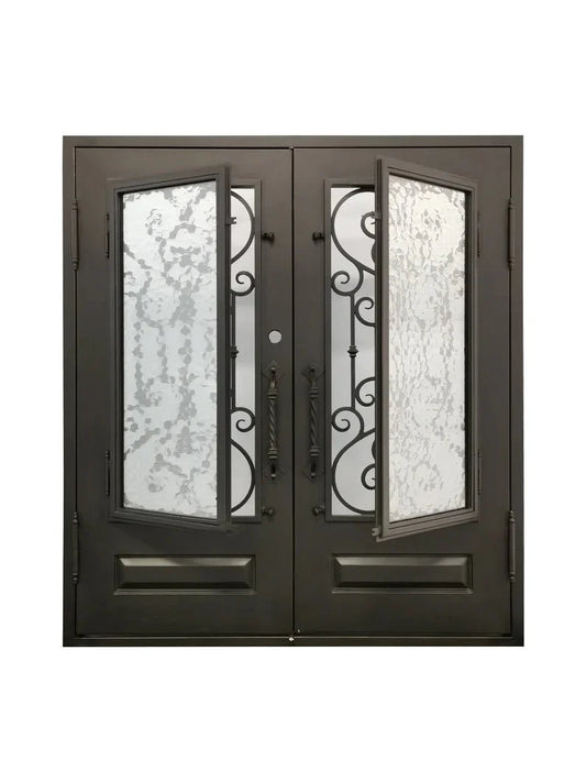 Sienna Wrought Iron Door – handcrafted solid wood furniture