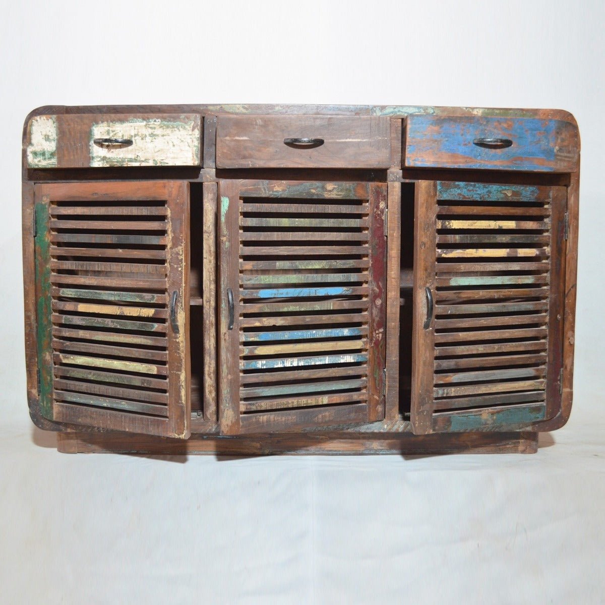 Slavage Sideboard Buffet Hutch Table with 3 Doors – handcrafted solid wood furniture