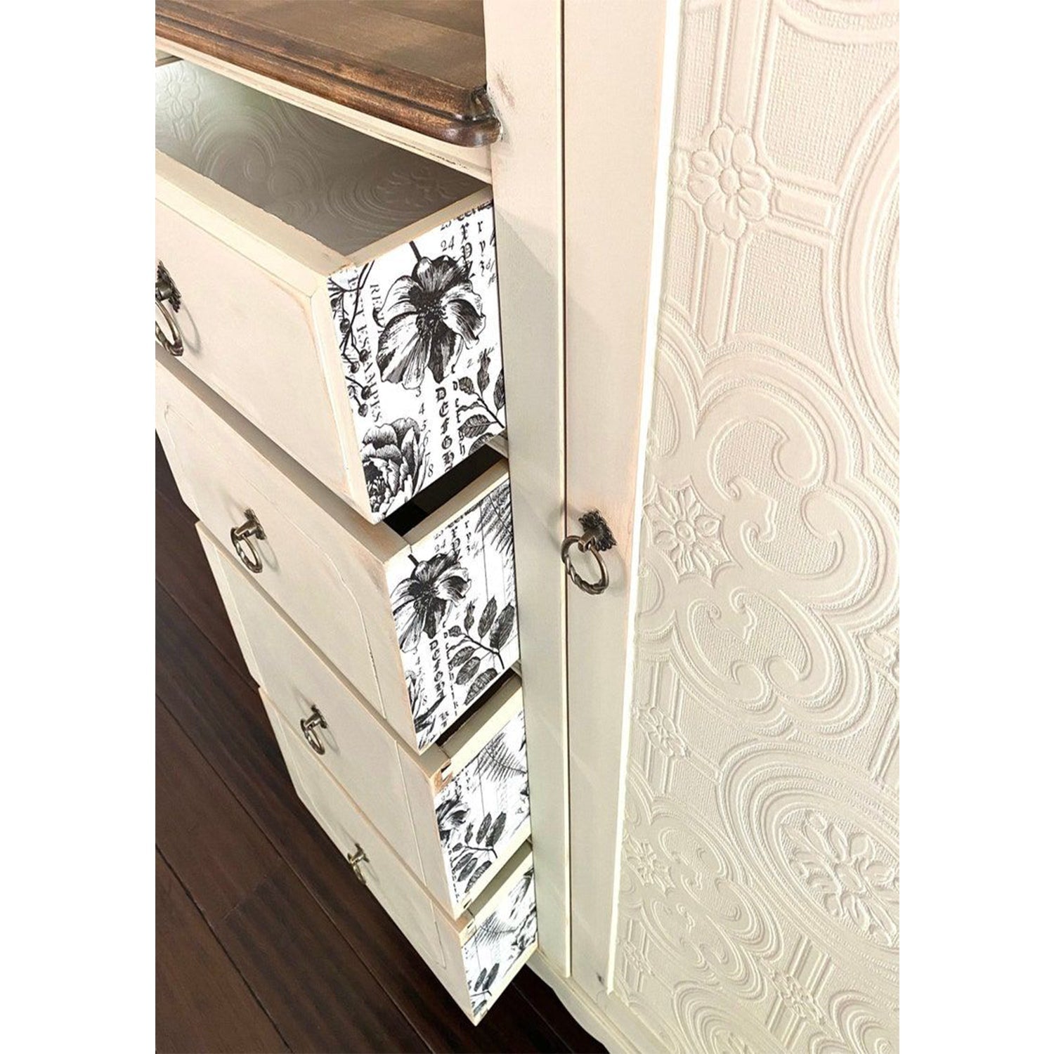 SUZI Solid Mango Wood Hand Carved Antique Armoire – handcrafted solid wood furniture