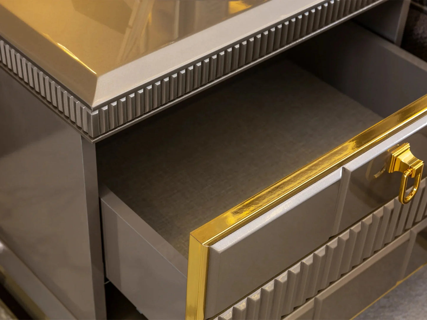 Venice Luxury Upholstered King Size Bedroom - 3 Pc set – handcrafted solid wood furniture