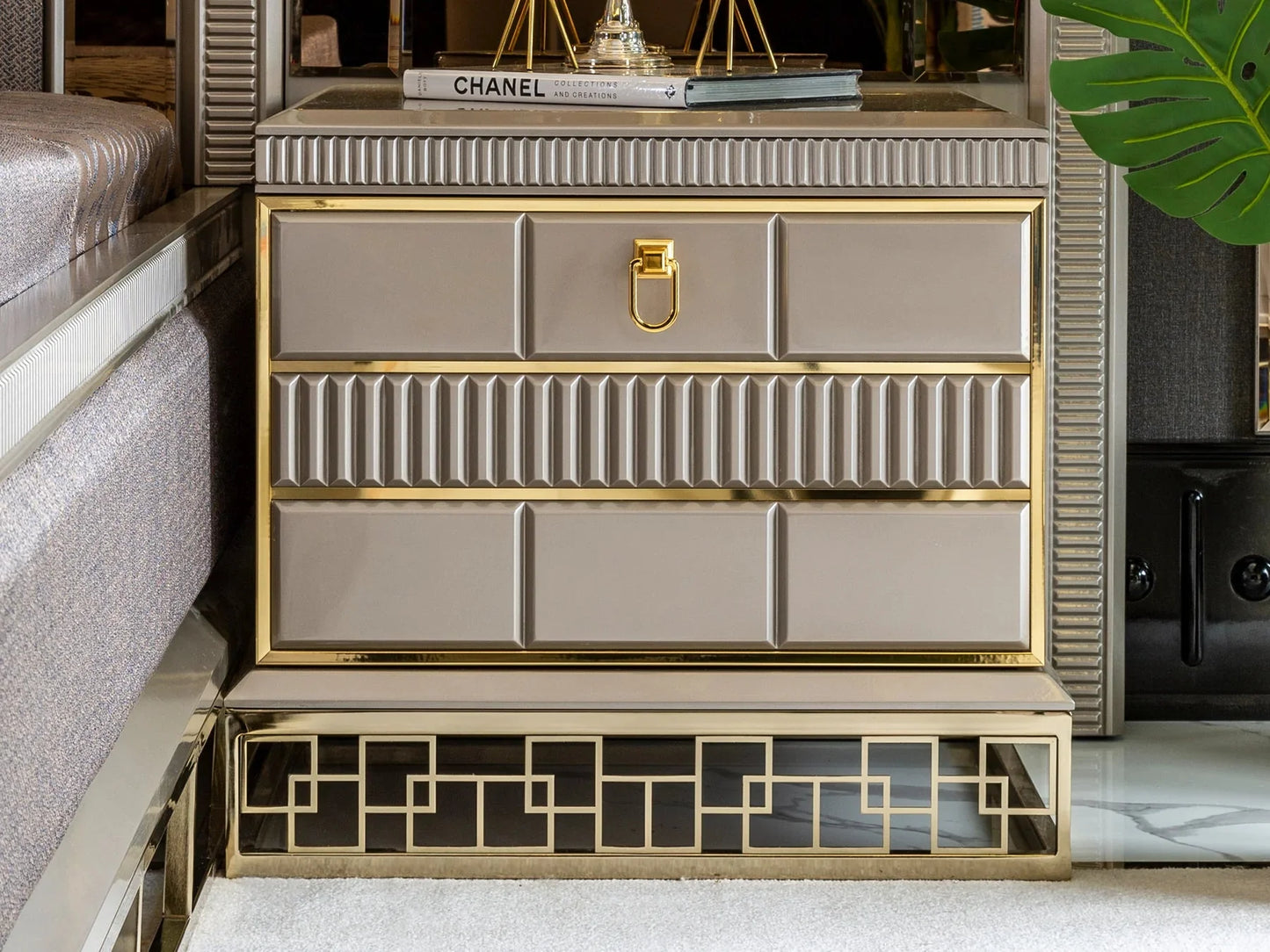 Venice Luxury Upholstered King Size Bedroom - 3 Pc set – handcrafted solid wood furniture