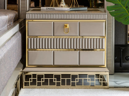 Venice Luxury Upholstered King Size Bedroom - 3 Pc set – handcrafted solid wood furniture