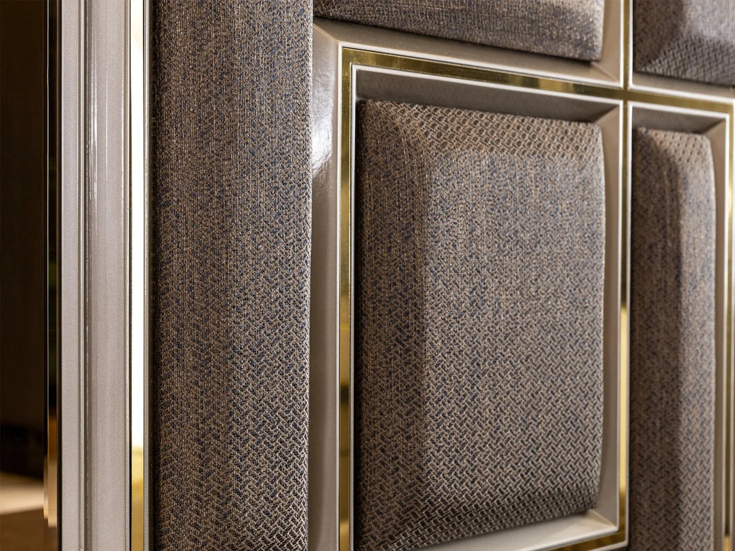 Venice Luxury Upholstered King Size Bedroom - 3 Pc set – handcrafted solid wood furniture