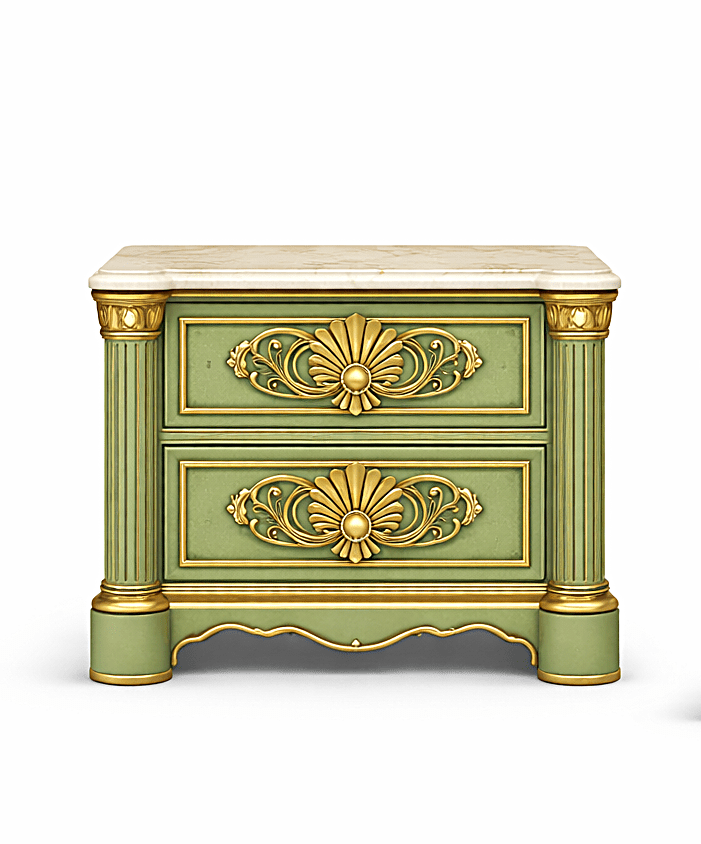 Verdant Élysée™ Hand - Carved Solid Wood Luxury Platform Bed & Bedroom Collection – handcrafted solid wood furniture
