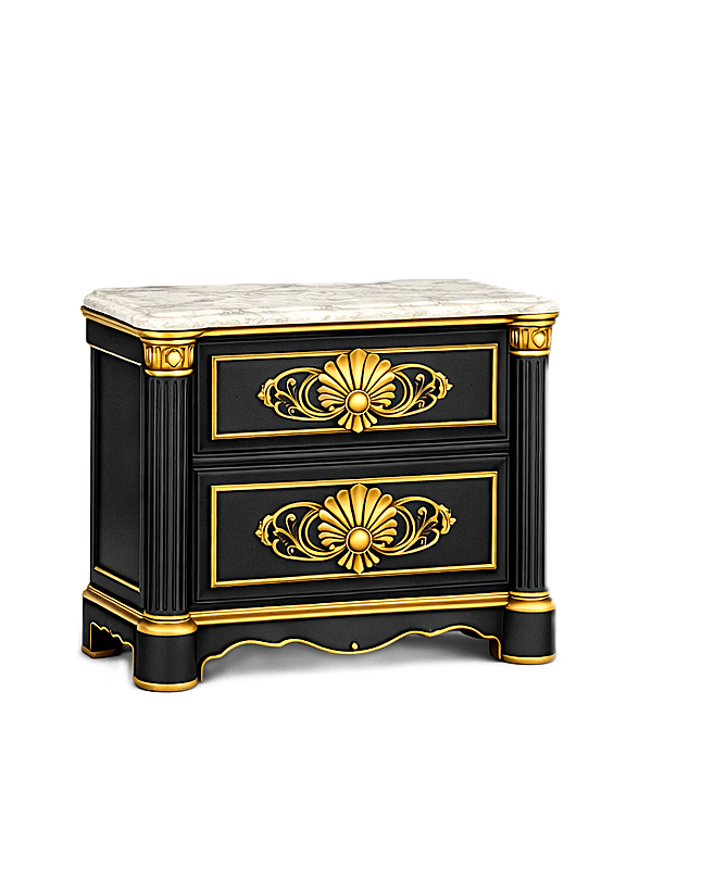 Verdant Élysée™ Hand - Carved Solid Wood Luxury Platform Bed & Bedroom Collection – handcrafted solid wood furniture