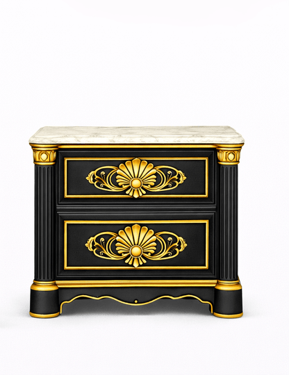 Verdant Élysée™ Hand - Carved Solid Wood Luxury Platform Bed & Bedroom Collection – handcrafted solid wood furniture