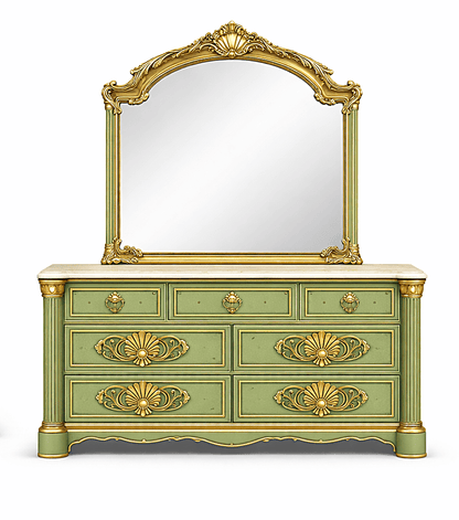 Verdant Élysée™ Hand - Carved Solid Wood Luxury Platform Bed & Bedroom Collection – handcrafted solid wood furniture