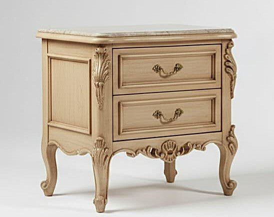 Versailles Royale Rococo Hand - Carved Platform Bed / Bedroom Collection – handcrafted solid wood furniture
