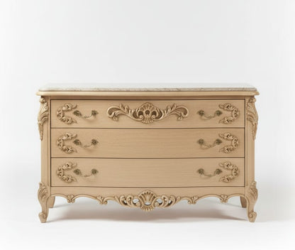 Versailles Royale Rococo Hand - Carved Platform Bed / Bedroom Collection – handcrafted solid wood furniture