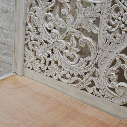 Victorian Hand Carved Wooden Kerri Bed Frame King/ Queen – handcrafted solid wood furniture