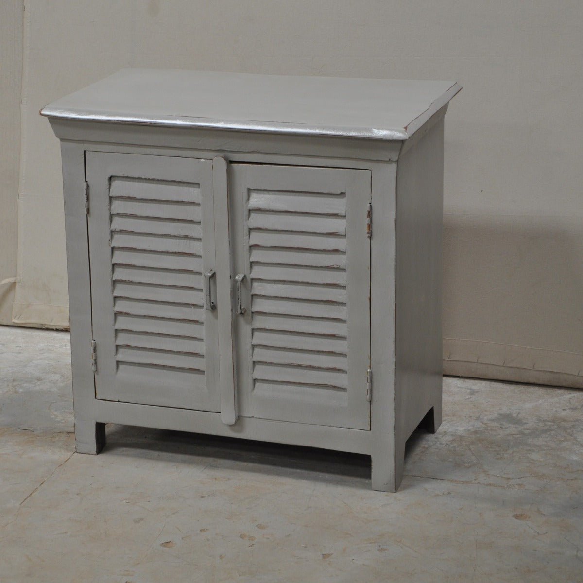 Wooden Sideboard, Kitchen Cabinet with Shutter Sliding Doors – handcrafted solid wood furniture