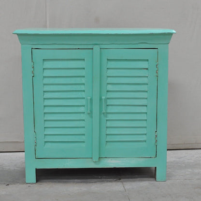 Wooden Sideboard, Kitchen Cabinet with Shutter Sliding Doors – handcrafted solid wood furniture