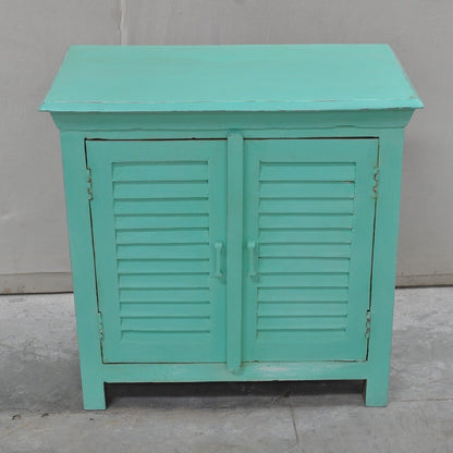 Wooden Sideboard, Kitchen Cabinet with Shutter Sliding Doors – handcrafted solid wood furniture