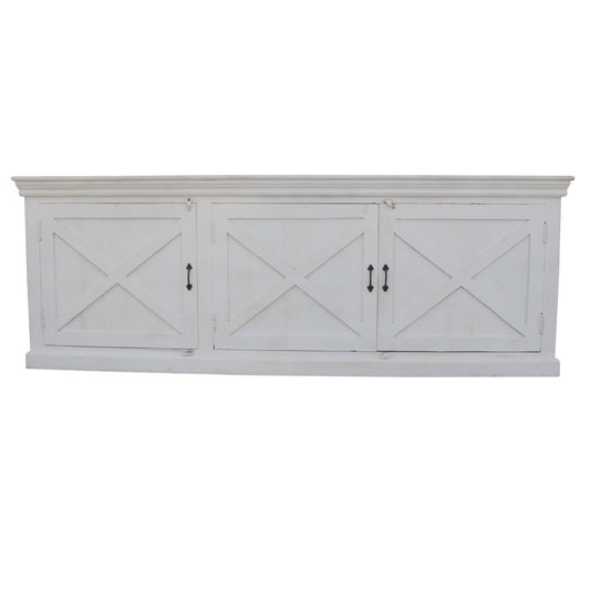 X DESIGN SOLID 3 WOODEN DOOR SIDEBOARD – handcrafted solid wood furniture