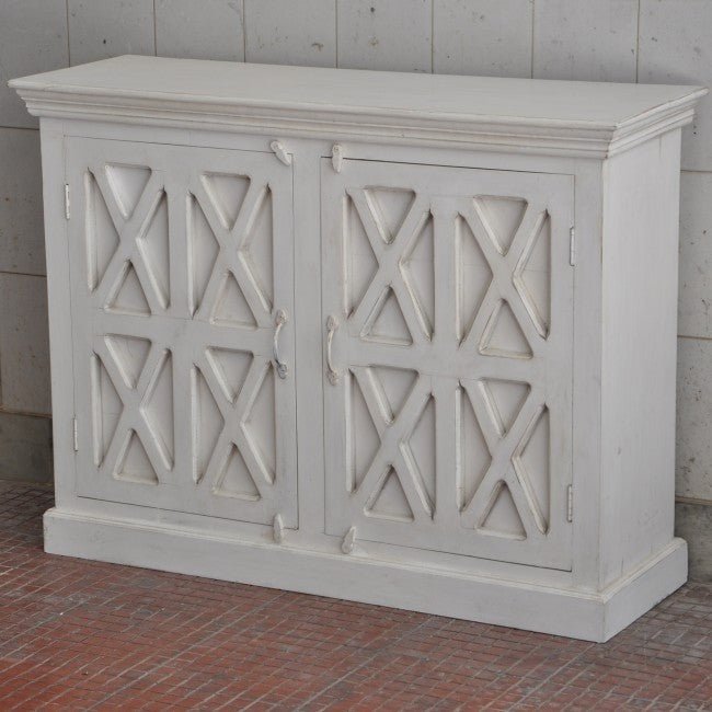 X Design Solid Wood Door Sideboard – handcrafted solid wood furniture