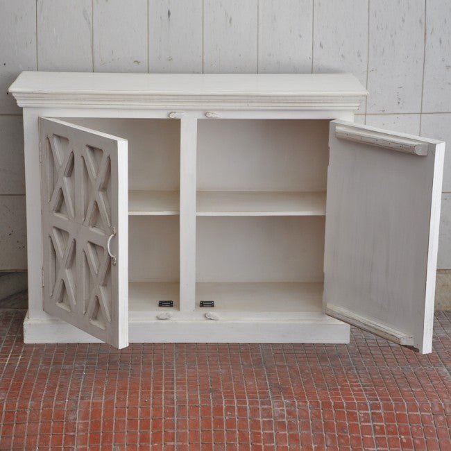 X Design Solid Wood Door Sideboard by Hibashi Furniture – handcrafted solid wood furniture made in India