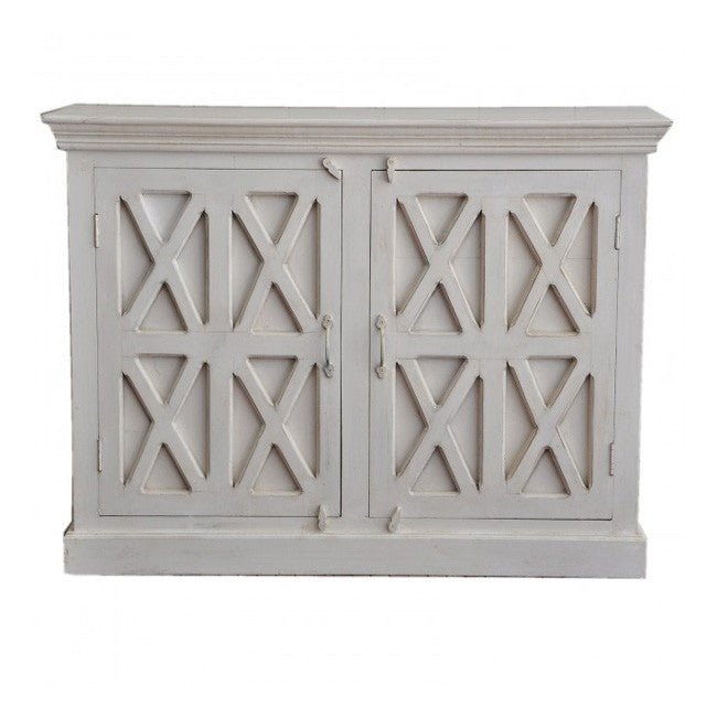 X Design Solid Wood Door Sideboard – handcrafted solid wood furniture