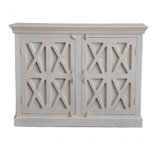 X Design Solid Wood Door Sideboard – handcrafted solid wood furniture