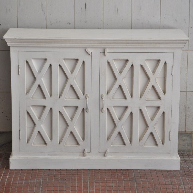 X Design Solid Wood Door Sideboard – handcrafted solid wood furniture