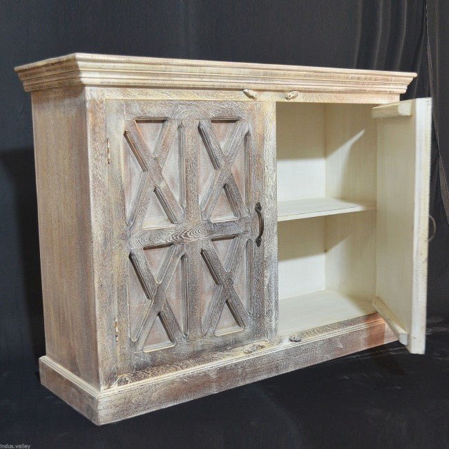 X Design Solid Wood Door Sideboard – handcrafted solid wood furniture