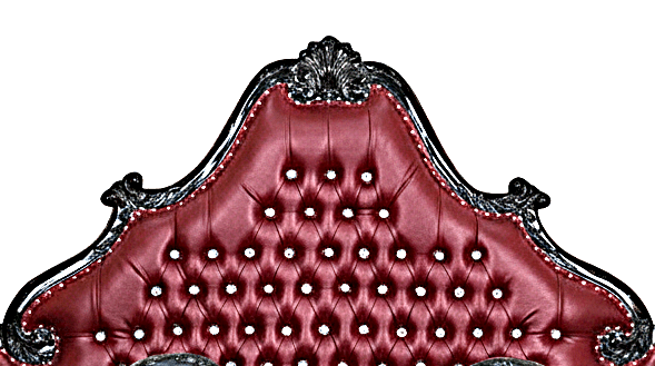 Zaraa Hand Carved Tufted Canopy Bed – handcrafted solid wood furniture