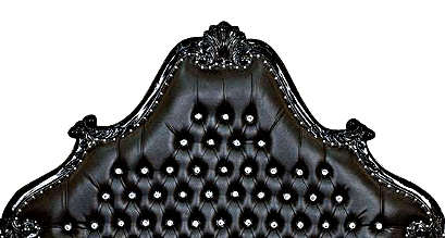 Zaraa Hand Carved Tufted Canopy Bed – handcrafted solid wood furniture