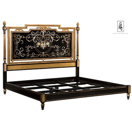 Zotic Fine Hand Carved Indian Bed – handcrafted solid wood furniture